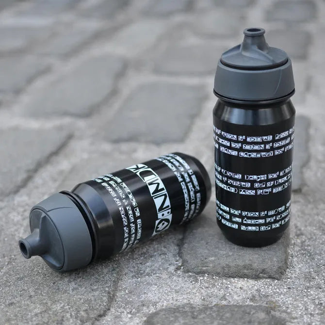JOYRIDE CO-ORDS Black & White Bidon | 500ml Leakproof Recyclable Cycling Water Bottle