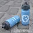 "LET'S ROLL" Logo Blue Bidon | 500ml Biodegradable Leakproof Cycling Water Bottle