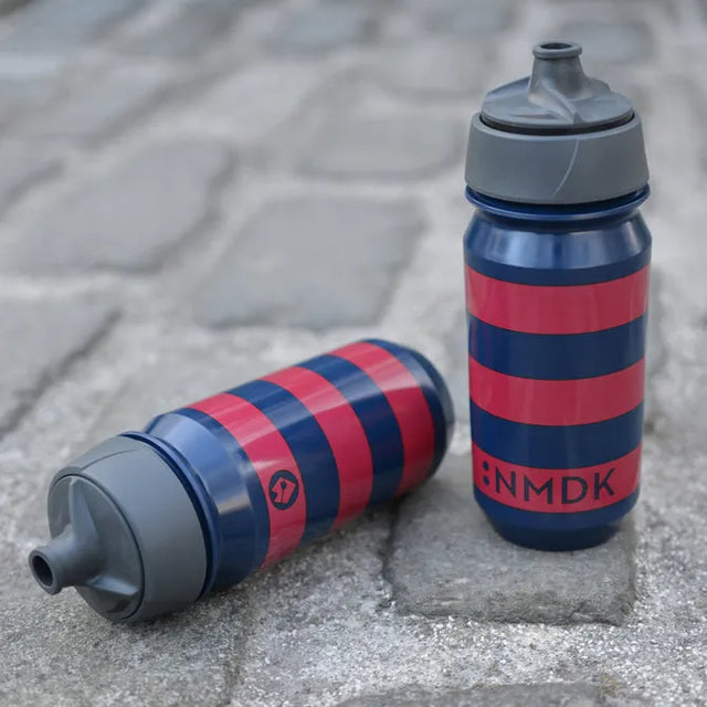 REKON Navy/Red Bidon | 500ml Biobased Leakproof Cycling Water Bottle
