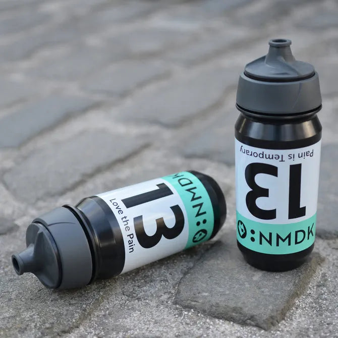 RULE #13 Black/Mint Bidon | 500ml Biobased Leakproof Cycling Water Bottle