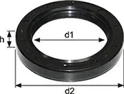 Oil Seal 55x90x10 Nitrile Rubber | Double Lip Rotary Shaft Seal for Enhanced Protection