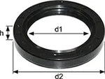 Oil Seal 55x90x10 Nitrile Rubber | Double Lip Rotary Shaft Seal for Enhanced Protection