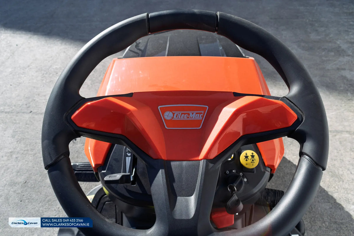 Oleo-Mac Ride On Mower OM92R/16K - 16hp 36" with Mulching Kit & 300L Grass Collector