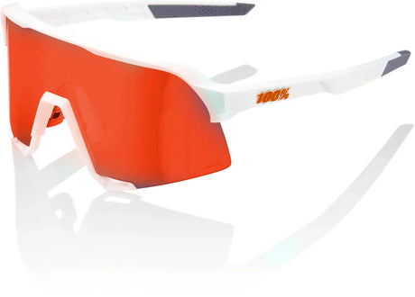 100% S3 in Matt White with Hiper Blue Mirror Lens