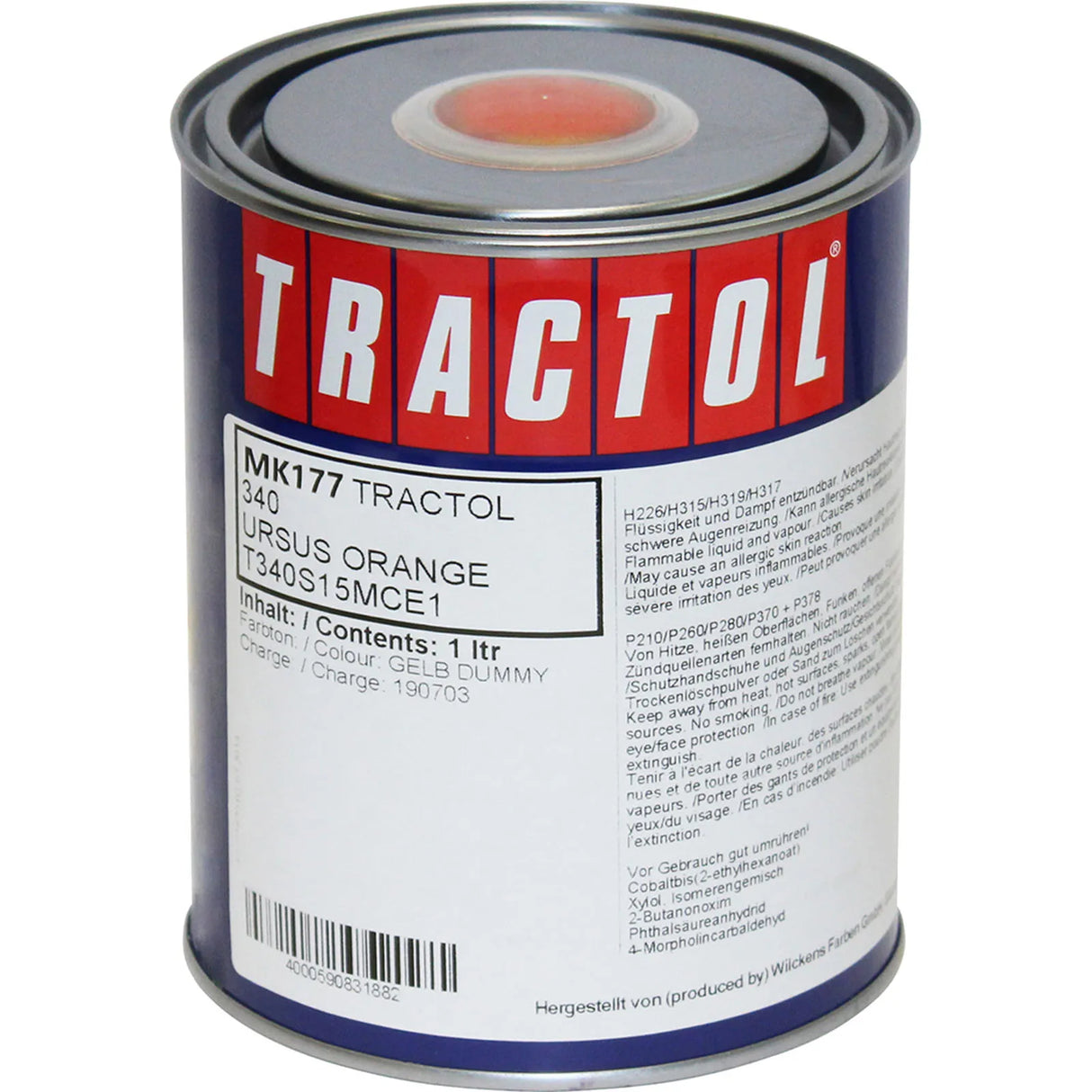 Tractol Paint 1L Ursus Orange - MK177