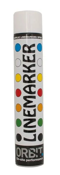 Orbit Line Marker Aerosol 750ml | Permanent High-Quality Line Marking Paint