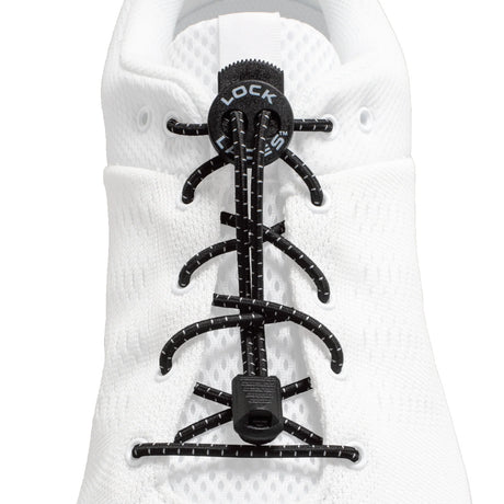 Original Lock Laces No-Tie Shoelaces - Black | Elastic Slip-On Laces for All Ages