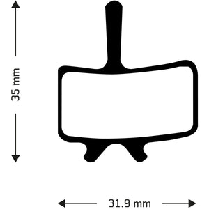 Aztec Organic Disc Brake Pads - Avid Juicy Series & BB7 Compatible