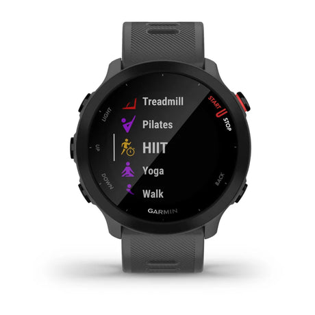 Garmin Forerunner 55 GPS Smartwatch Grey | Lightweight, Long Battery Life, Advanced Training Features