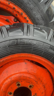 Petlas X2 8.3-20 Tyres 6 Stud + 13.6-28 8 Stud L Series Ag Tyres 70%  + Kubota Rims 