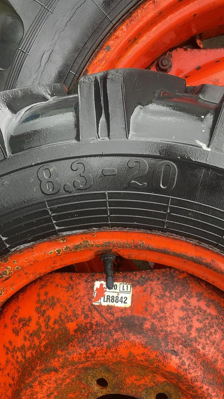 Petlas X2 8.3-20 Tyres 6 Stud + 13.6-28 8 Stud L Series Ag Tyres 70%  + Kubota Rims 