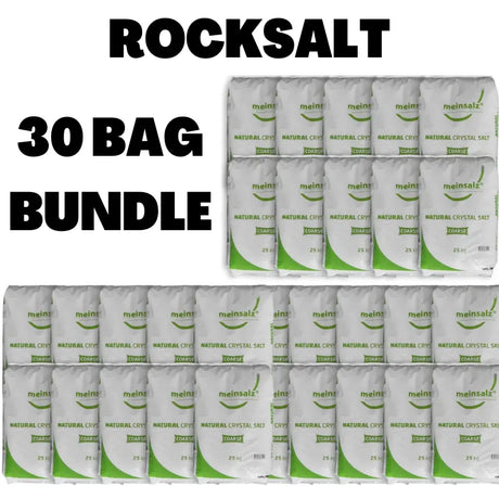 Meinsalz Rock Salt 25kg Bag 30 Bag Bundle