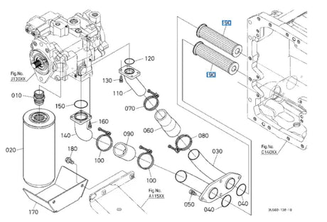Kubota Suction Filter 3U503-82570