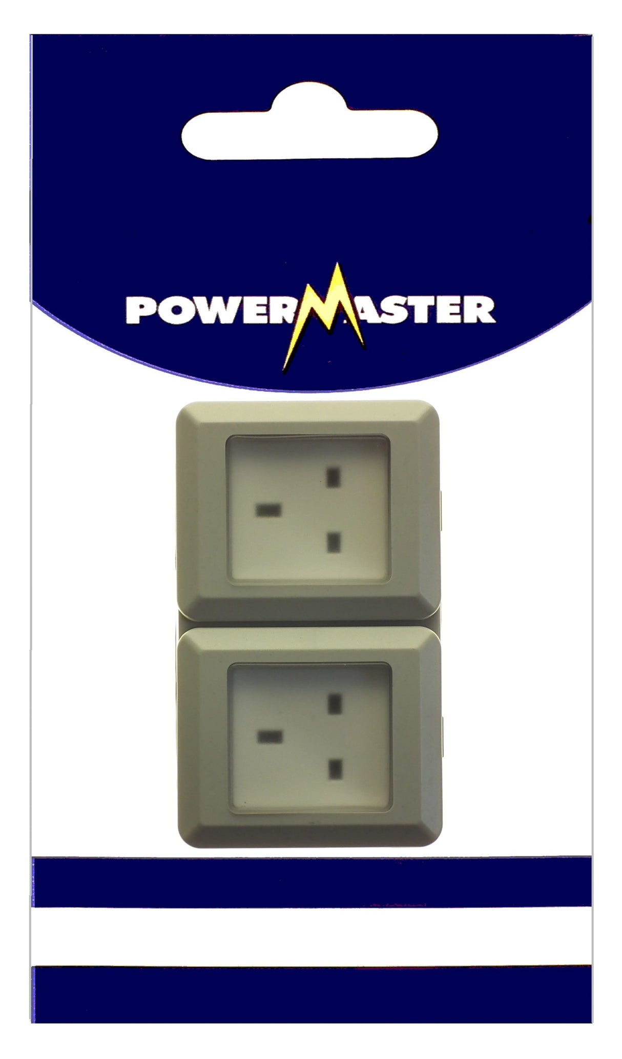 Powermaster 2 Gang Outdoor Damp Proof Socket - IP55 Rated