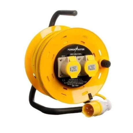 Powermaster 25m Cable Reel 1.5mm 110V-16A