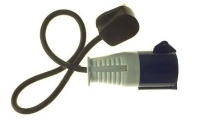 PowerMaster 16 Amp Blue Socket with 13 Amp Plug Top - CEE28