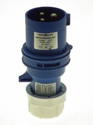 PowerMaster 220 V 16 Amp 2‑Pin + Earth Plug (8844)