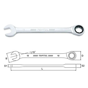 Toptul 24mm Pro-Series Ratchet Combination Wrench