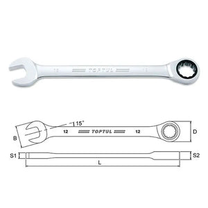 Toptul 24mm Pro-Series Ratchet Combination Wrench