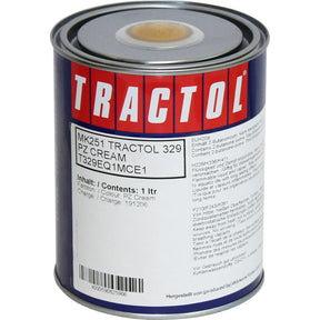 TRACTOL PZ Cream High Gloss Paint (T329) 1 Litre - Durable Finish for Agricultural & Construction Equipment
