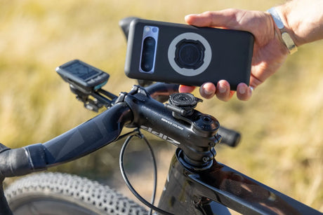 Quad Lock Stem Cap Mount - Secure & Sleek Bicycle Phone Holder