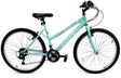 IGNITE Ladies Radiance Mint 15" Frame MTB - 18-Speed Shimano, Alloy V-Brakes, Steel Frame