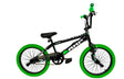 Ramp Unleaded MX2 BMX Black/Green - 20″ Hi‑Tensile Freestyle Bike