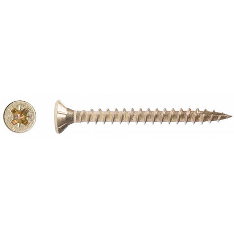 Rawlplug R-QCP Chipboard Screws 5x50mm Pack of 200 - High-Performance Wood Screws