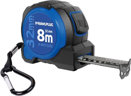 Rawlplug R‑HMT‑3208 Measuring Tape 32 mm × 8 m - Metric & Imperial