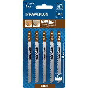 Rawlplug Jigsaw Blades for Wood Cutting