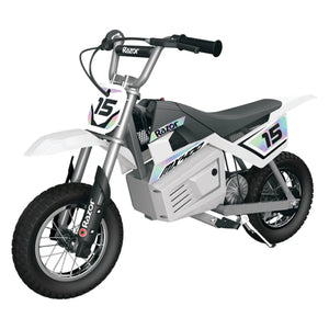 Razor MX400 Electric Motocross Dirt Bike for Teens - White