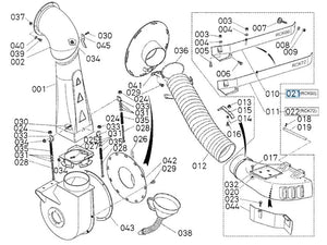 RCK60-F36EC Chute Boot for Kubota F Series Front Mowers