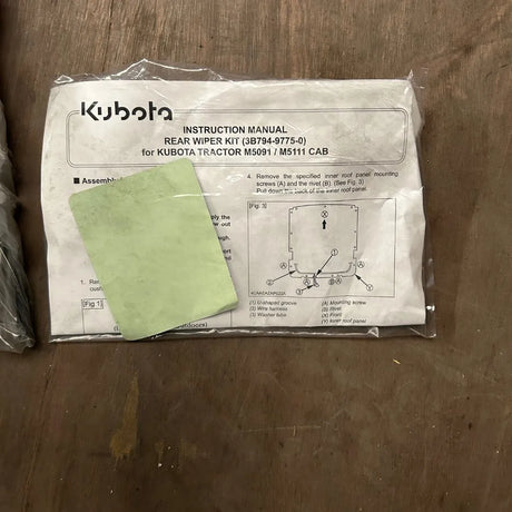 Rear Wiper Kit for Kubota M5091-5111