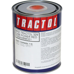 Tractol Paint D.B. Case Power Red 1L - High Gloss Finish for Agricultural & Construction Equipment - MK31