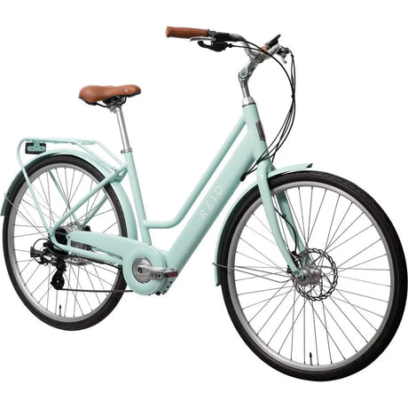 REID Ladies Classic eBike Womens Electric City Bike 46cm Medium  - 250W Motor & Vintage Style in Sage