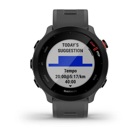 Garmin Forerunner 55 GPS Smartwatch Grey | Lightweight, Long Battery Life, Advanced Training Features