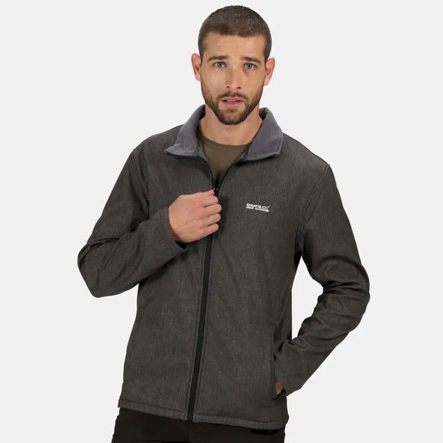 Regatta Men's Cera V Softshell Jacket - Black Marl