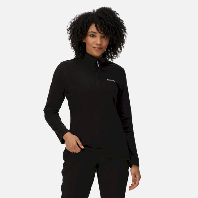 Regatta Women's Sweethart Lightweight Half-Zip Fleece Black