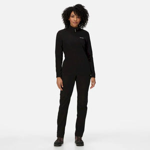Regatta Women's Sweethart Lightweight Half-Zip Fleece Black
