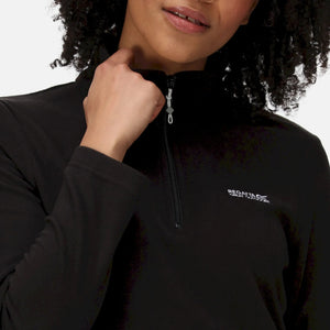 Regatta Women's Sweethart Lightweight Half-Zip Fleece Black