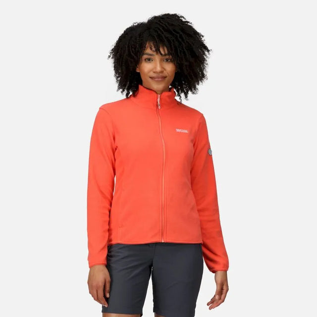 Regatta Women's Clemance III Full Zip Fleece Neon Peach