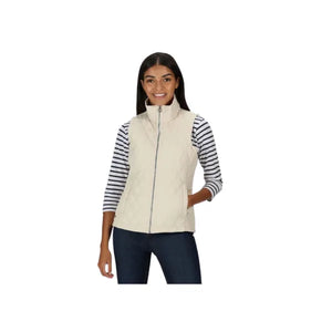 Regatta Women's Charna Insulated Diamond Quilted Bodywarmer Light Vanilla Ditsy