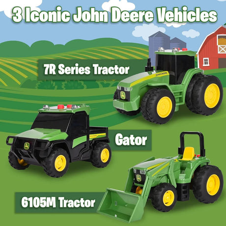 Tomy John Deere Mini Vehicle 3 Pack