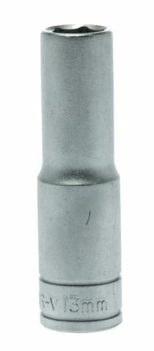 Teng Tools M1206136‑C ½″ Drive 6‑Point Deep Socket - 13 mm Metric