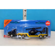 Siku 1:87 Police Low Loader with Helicopter - Diecast Rescue Transport Set