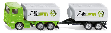 SIKU 1:87 Truck with Tank Truck Superstructure and Trailer - Die-Cast Model