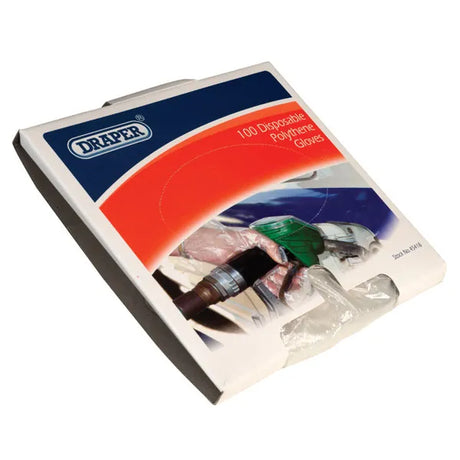Draper Pack of 100 Disposable Polythene Gloves