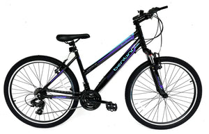 BENTINI Safari Ladies 14" Frame 26" Wheel Hybrid Bike - 21-Speed, Shimano Gears, Alloy Frame, Zoom Suspension