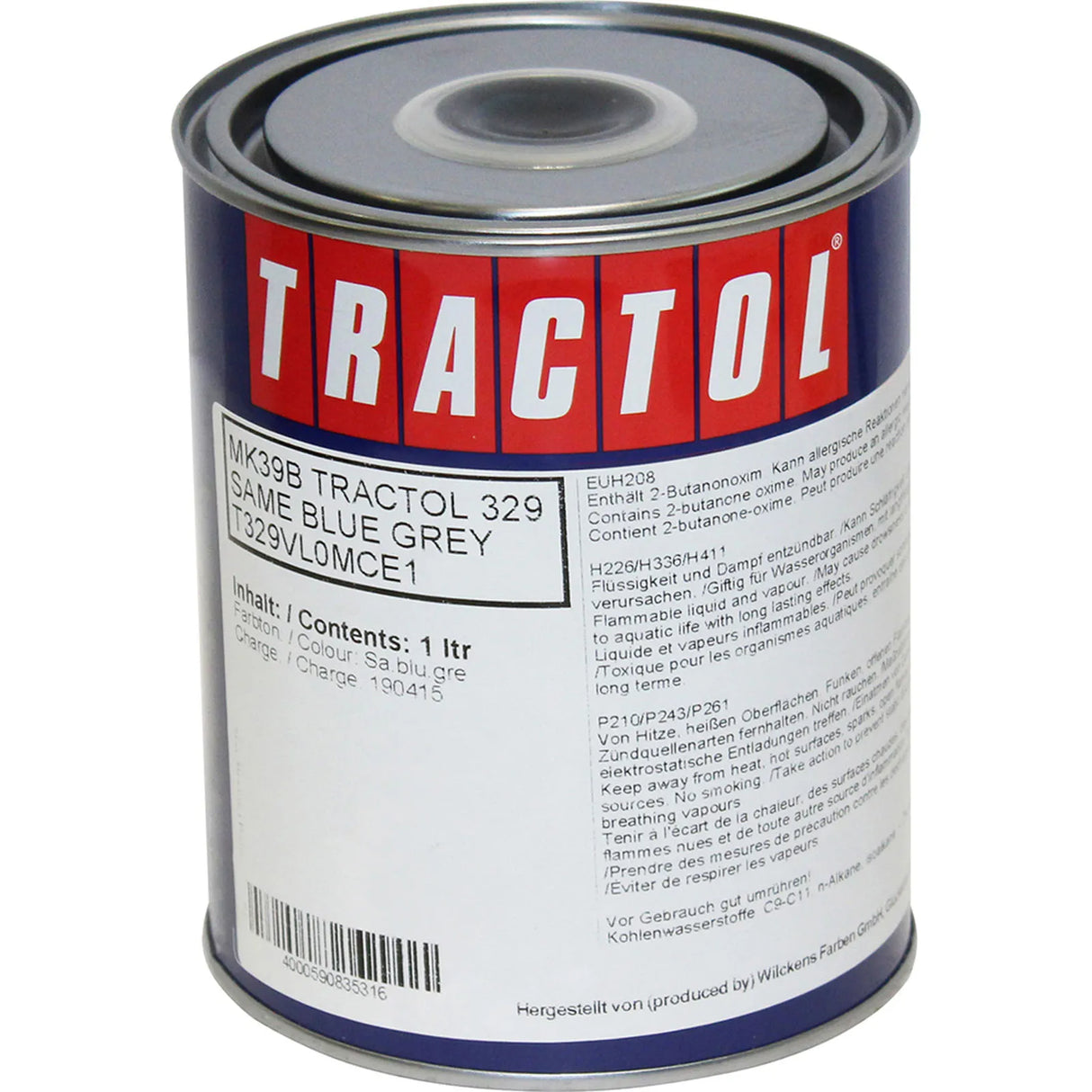SAME Blue Grey Paint (Pre-Mid 1986) - 1 Litre MK39B High Gloss Machinery Finish