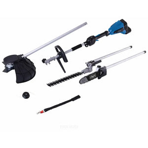 Scheppach BCMFH400-X4AHKIT 20V Cordless 4-in-1 Garden Multi-Tool with 4Ah Battery